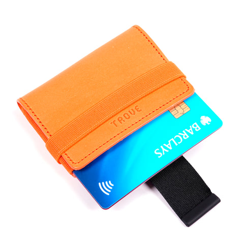TROVE Cash Wrap: Orange Leather
