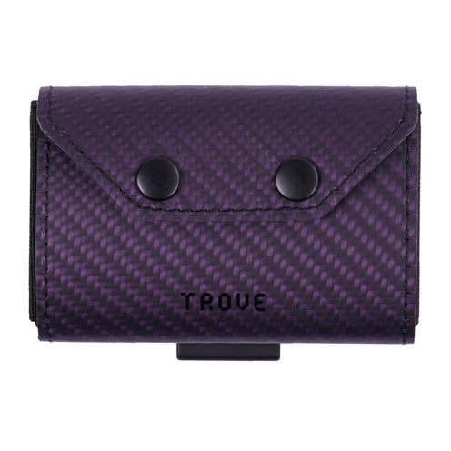 TROVE Coin Caddy: Purple Carbon Fibre