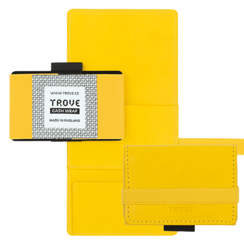 TROVE Cash Wrap: Yellow Leather