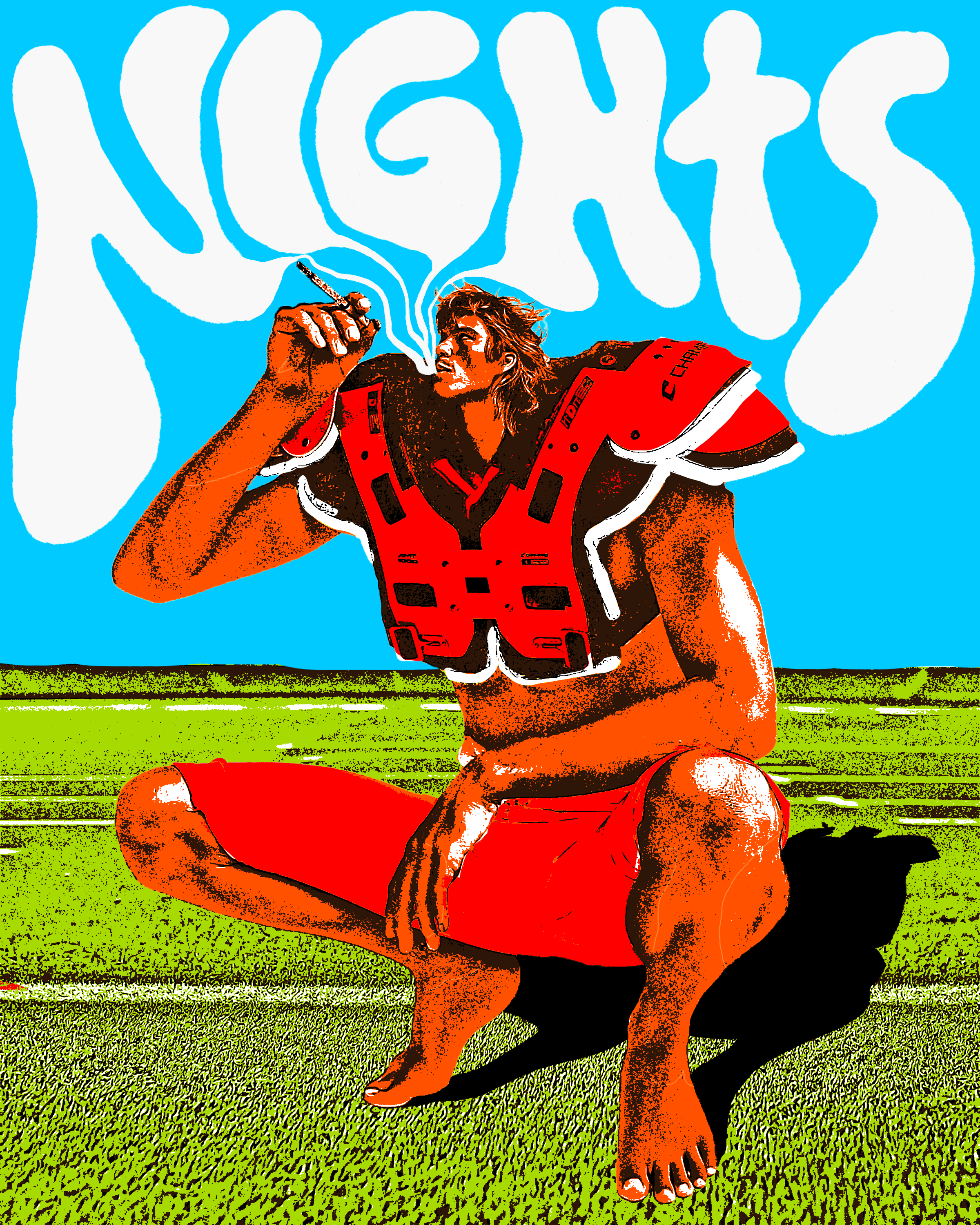 Three images featuring a concrete jungle theme