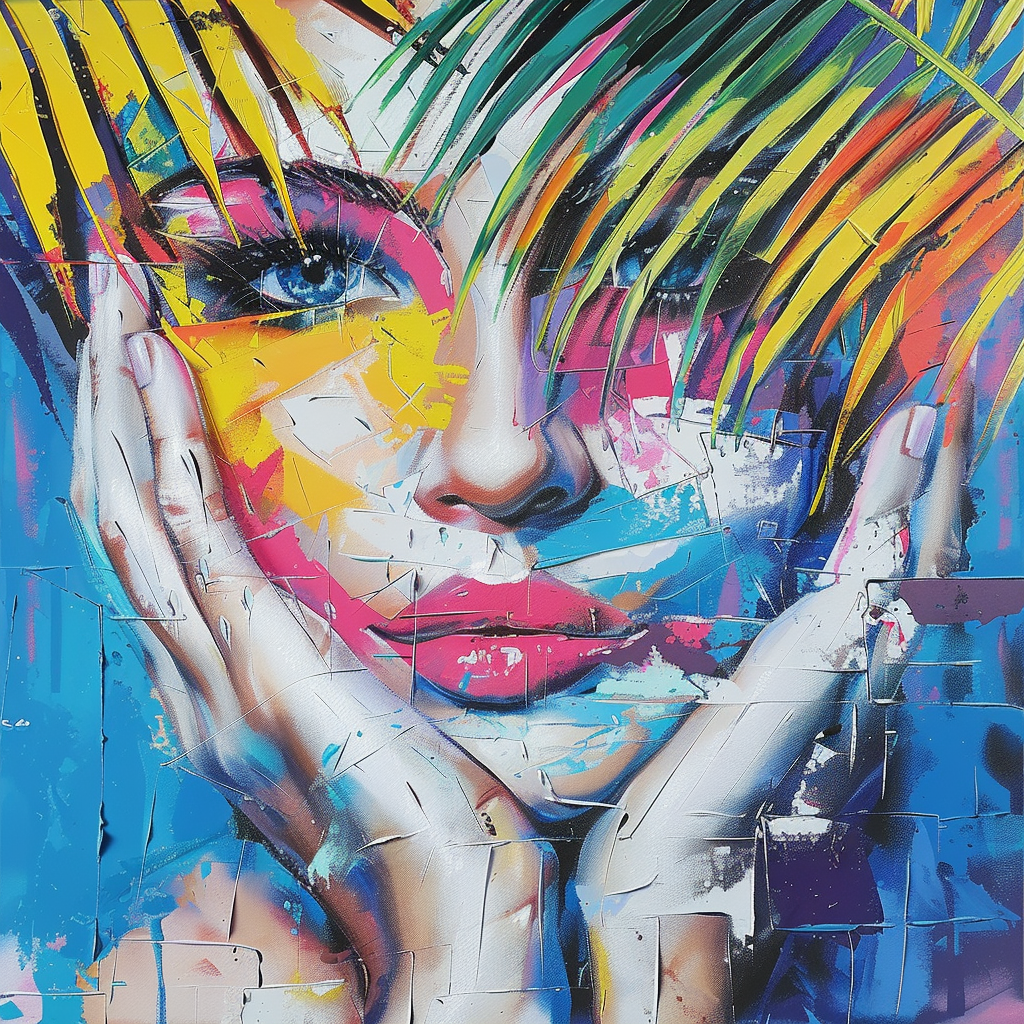 Three images featuring a concrete jungle theme