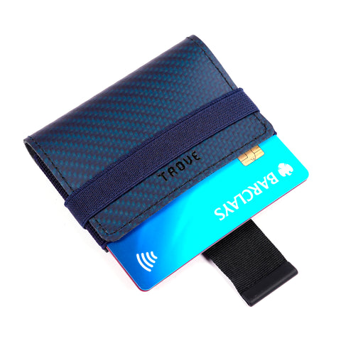 TROVE Cash Wrap: Blue Carbon Fibre