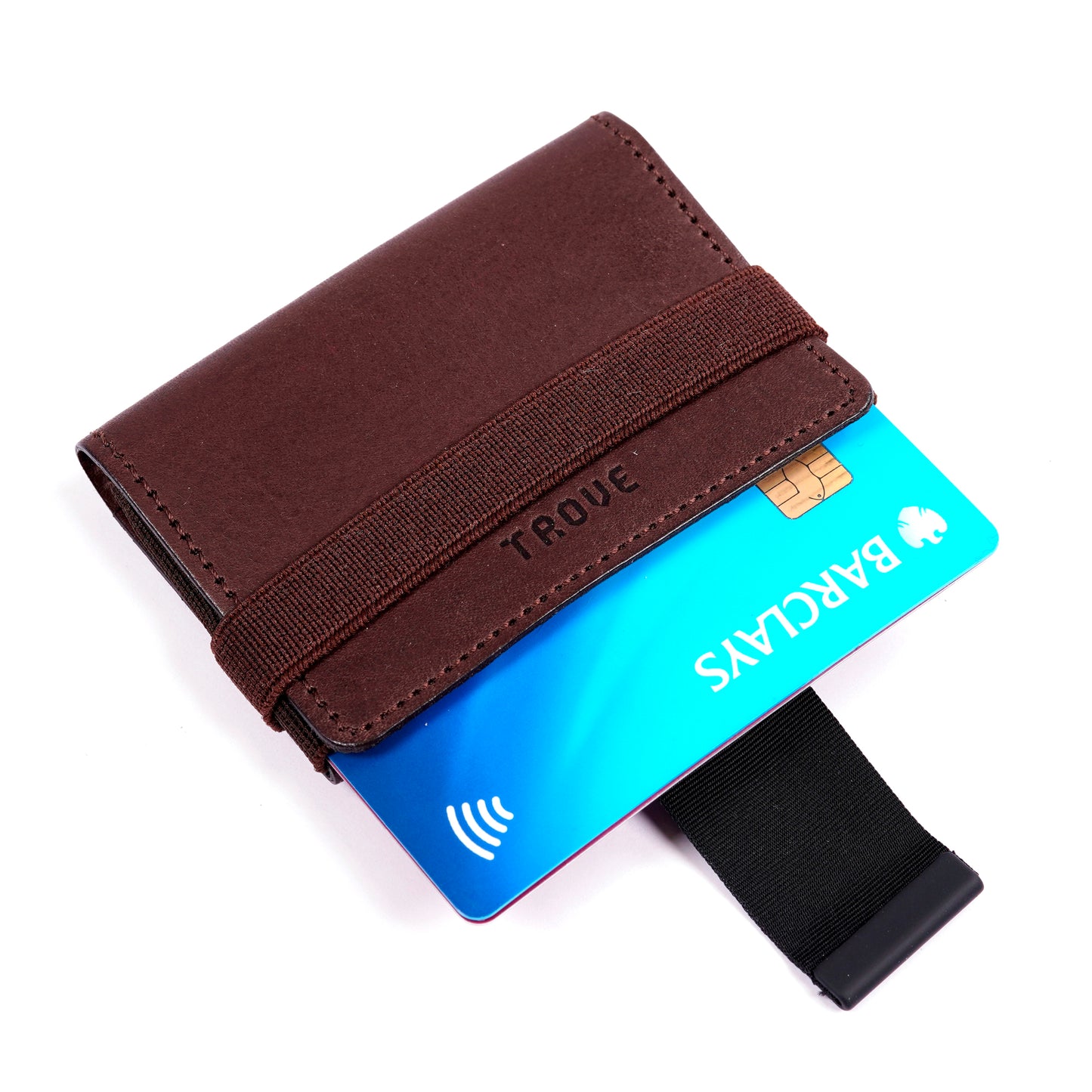 TROVE Cash Wrap: Brown Leather