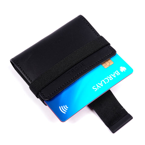 TROVE Cash Wrap: Black Leather