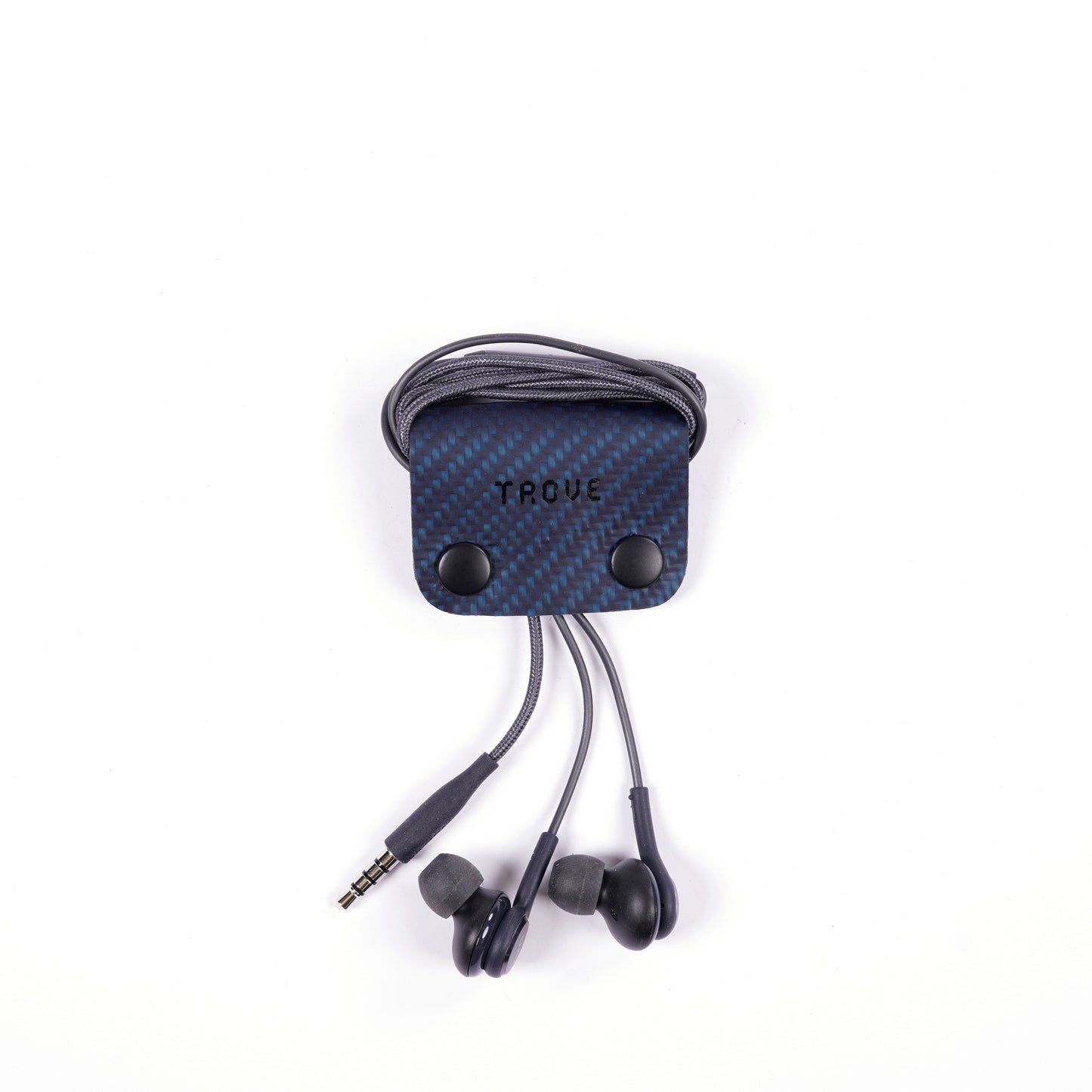 TROVE Cable Clip: Carbon Fibre Blue