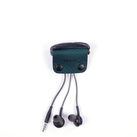 TROVE Cable Clip: Carbon Fibre Green