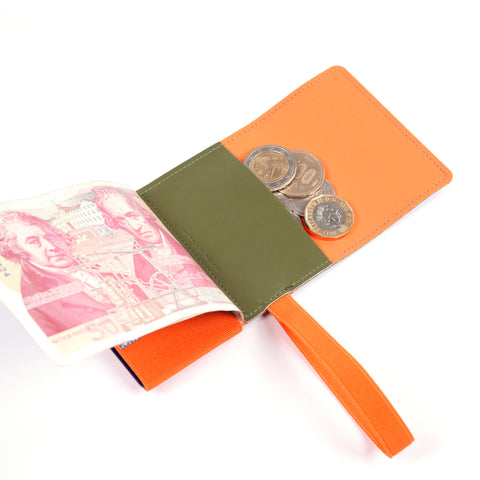 TROVE Cash Wrap: Reflex Khaki Green and Orange