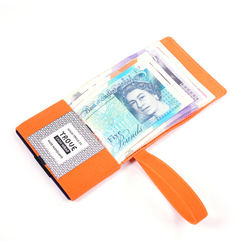 TROVE Cash Wrap: Orange Leather