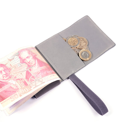 TROVE Cash Wrap: Grey Leather