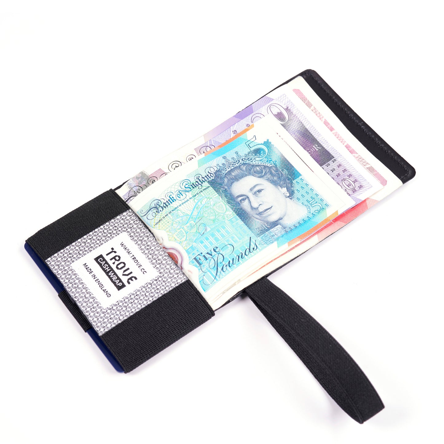 TROVE Cash Wrap: Black Leather
