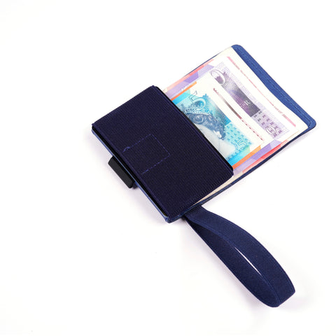 TROVE Cash Wrap: Navy Blue Leather