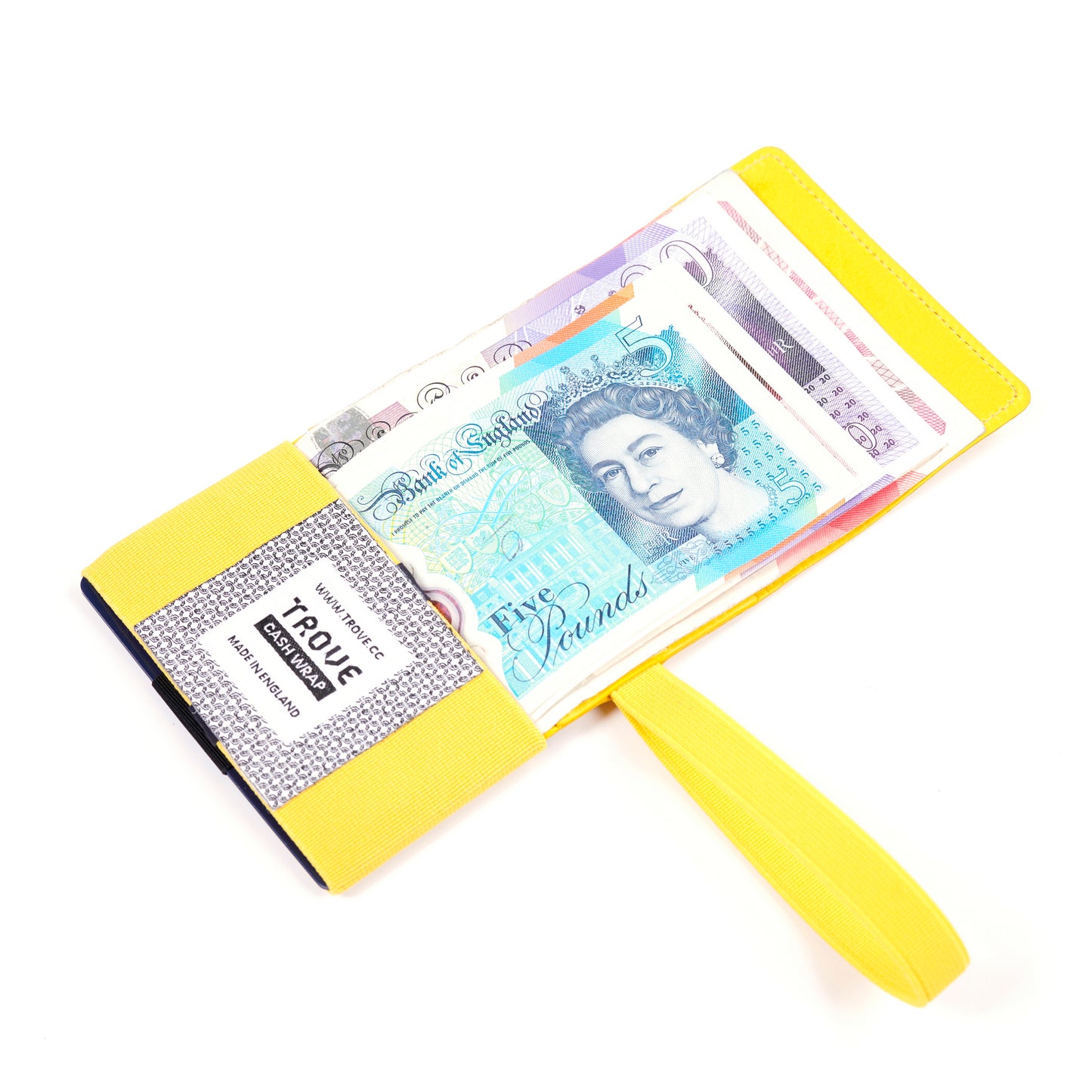TROVE Cash Wrap: Yellow Leather