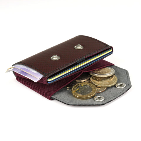 TROVE Coin Caddy: Red Carbon Fibre