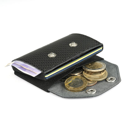TROVE Coin Caddy: Black Carbon Fibre