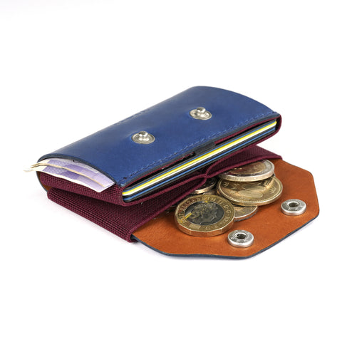 TROVE Coin Caddy: Navy Leather