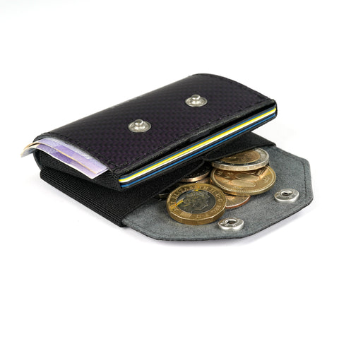 TROVE Coin Caddy: Purple Carbon Fibre