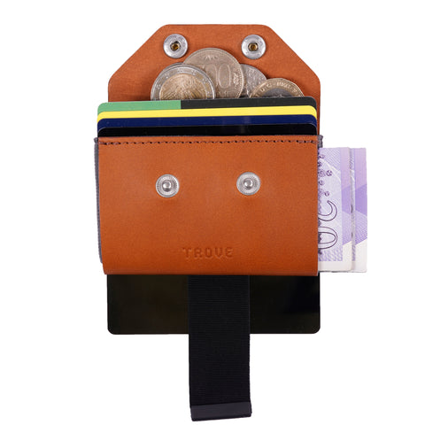 TROVE Coin Caddy: Tan Leather