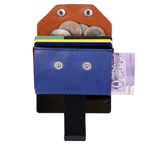 TROVE Coin Caddy: Navy Leather