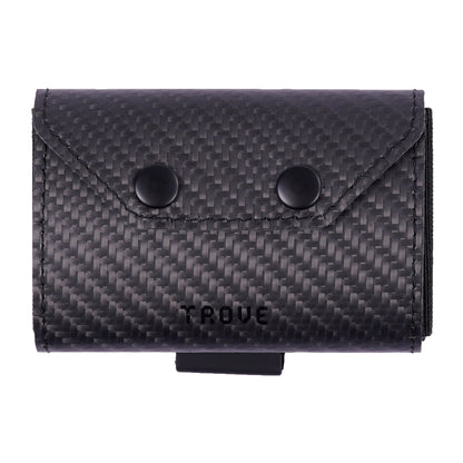TROVE Coin Caddy: Black Carbon Fibre