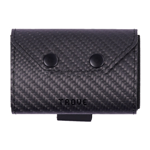 TROVE Coin Caddy: Black Carbon Fibre