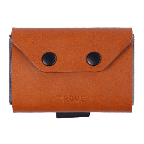 TROVE Coin Caddy: Tan Leather