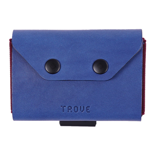 TROVE Coin Caddy: Navy Leather