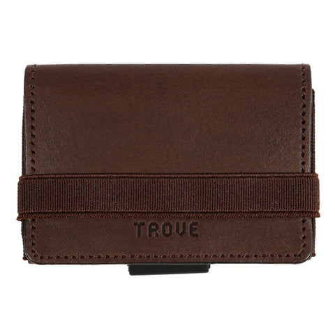 TROVE Cash Wrap: Brown Leather