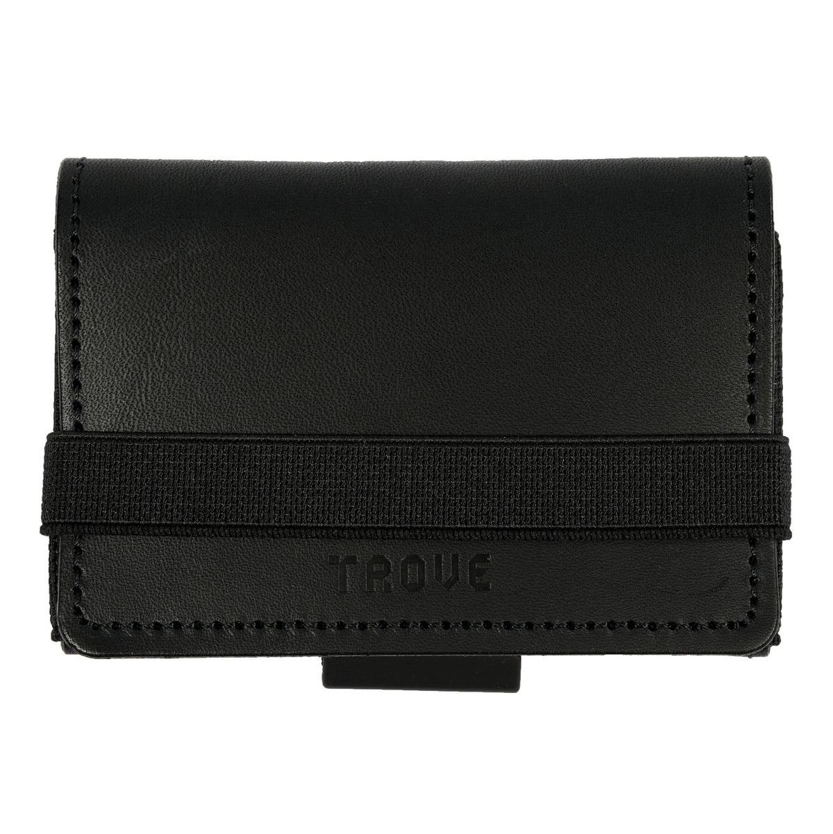TROVE Cash Wrap: Black Leather