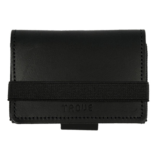 TROVE Cash Wrap: Black Leather