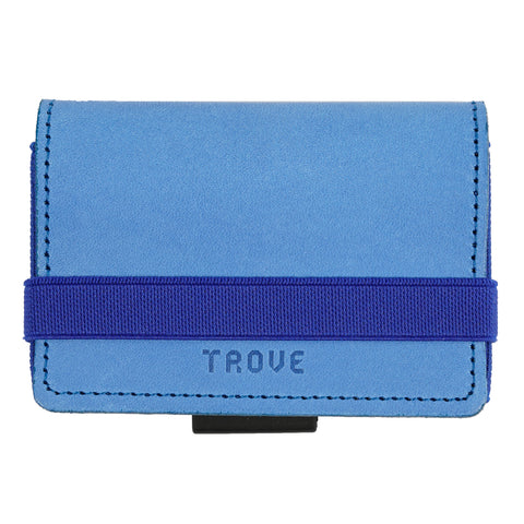 TROVE Cash Wrap: Light Blue Leather