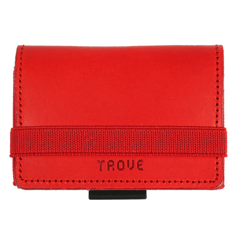 TROVE Cash Wrap: Red Leather