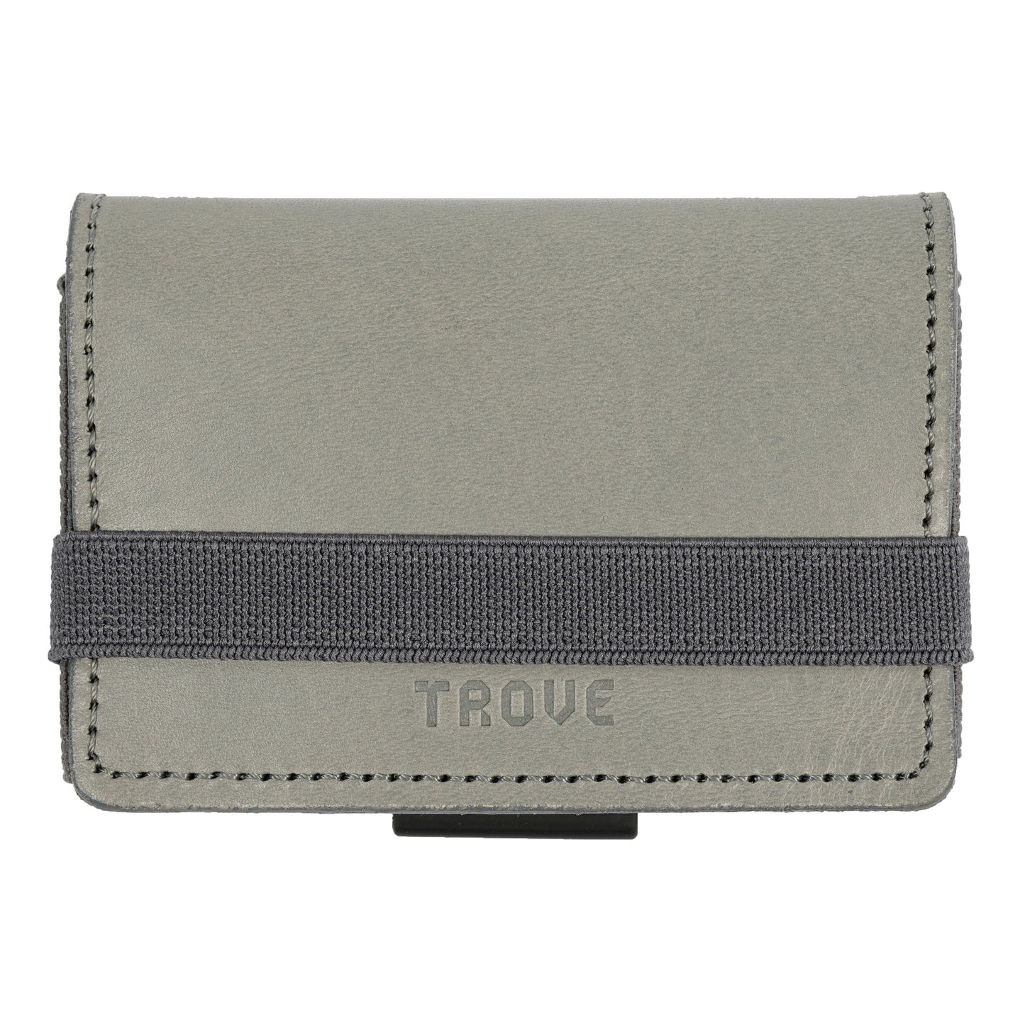 TROVE Cash Wrap: Grey Leather