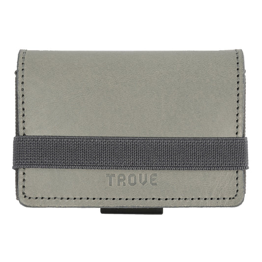 TROVE Cash Wrap: Grey Leather