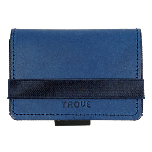 TROVE Cash Wrap: Navy Blue Leather