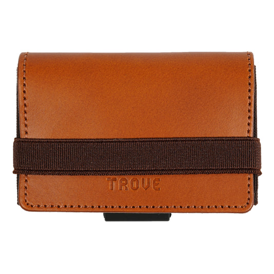 TROVE Cash Wrap: Tan Leather