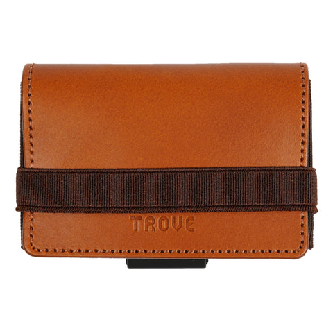 TROVE Cash Wrap: Tan Leather