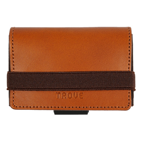 TROVE Cash Wrap: Tan Leather