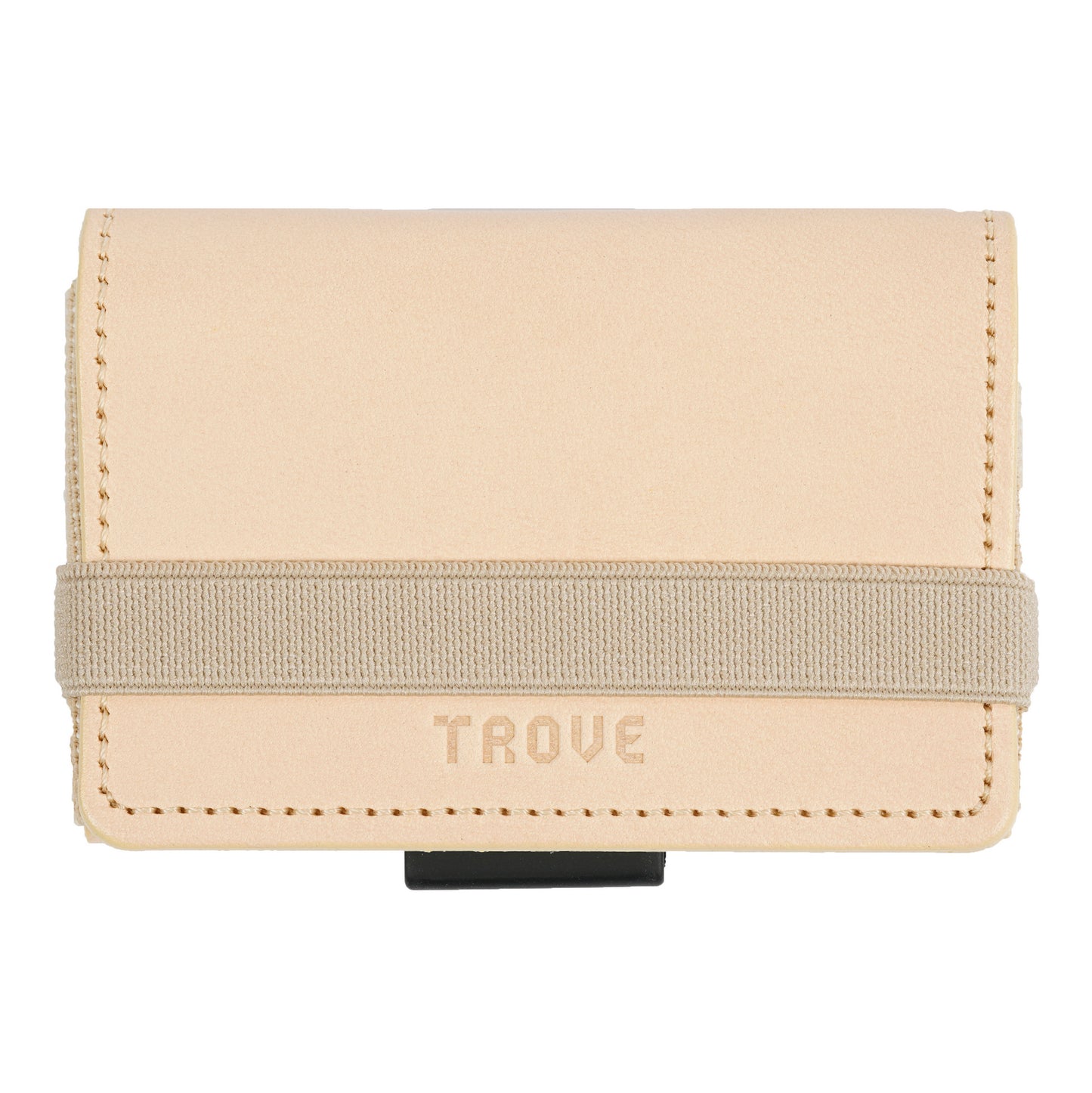 TROVE Cash Wrap: Beige Leather