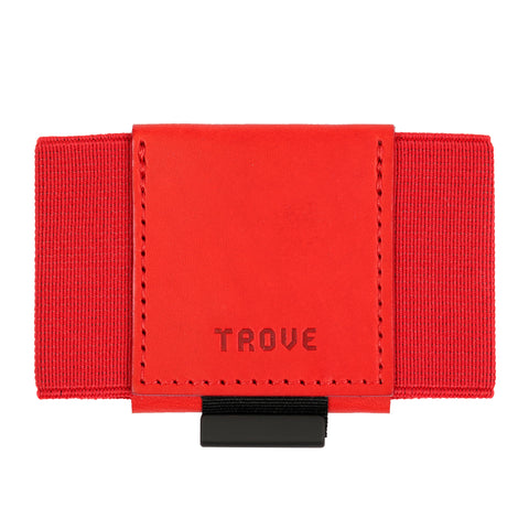 Trove Wallet in Red | Unique Slim Wallet | Made in England 