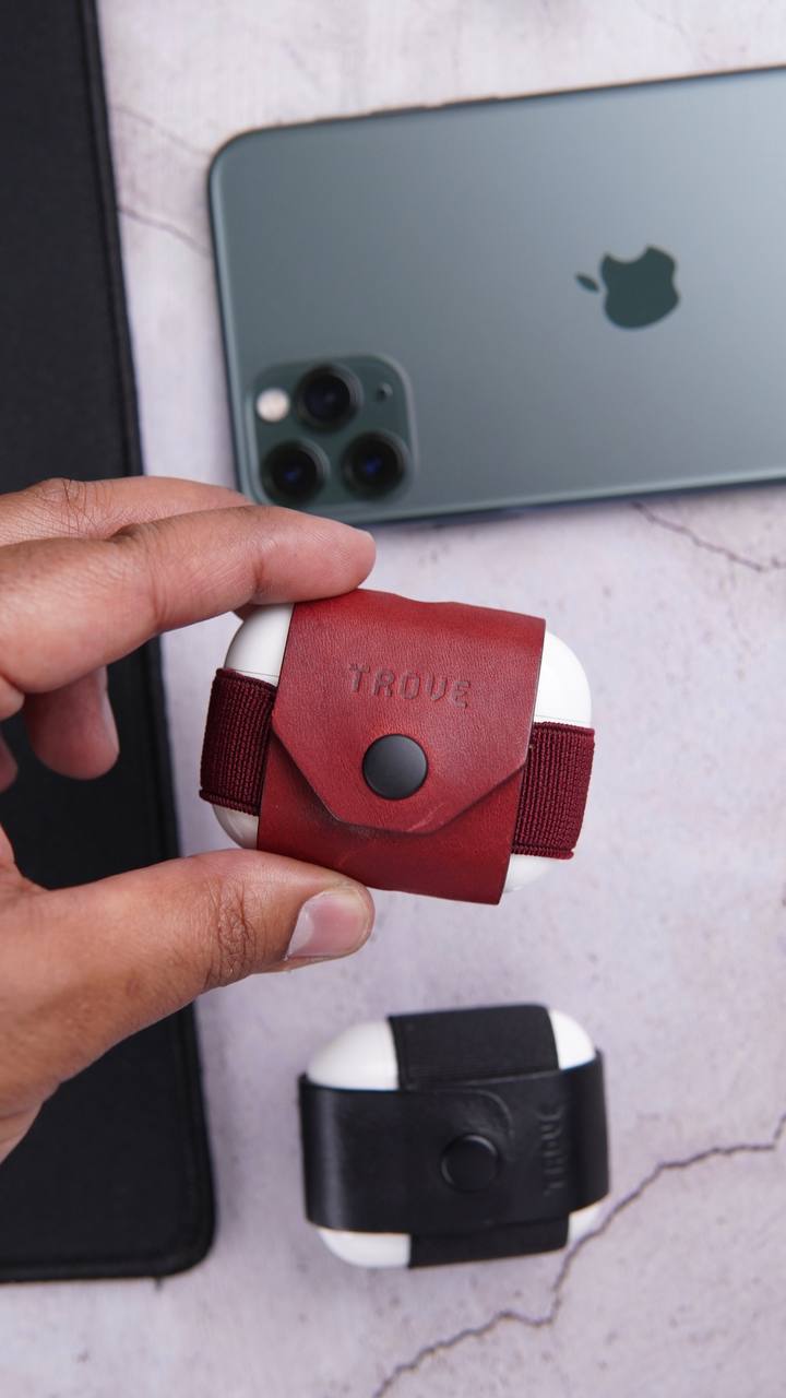 TROVE Pod Pocket PRO: Burgundy Leather