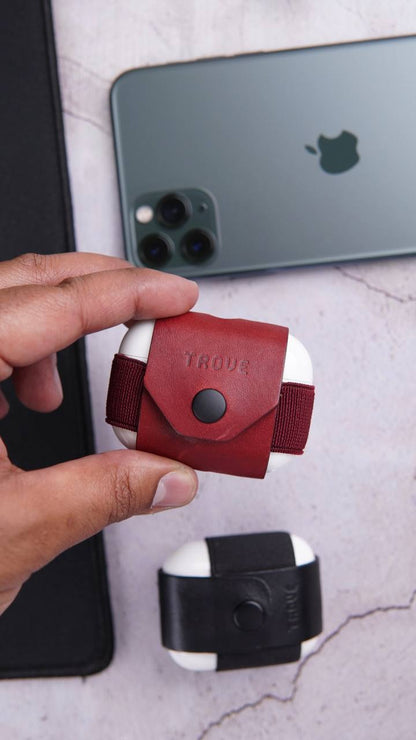 TROVE Pod Pocket PRO: Burgundy Leather