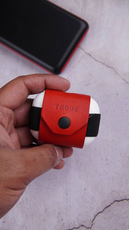 TROVE Pod Pocket PRO: Red/Black Leather