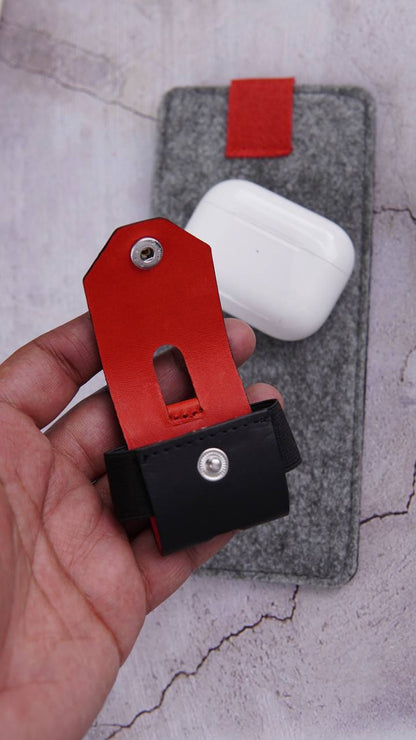 TROVE Pod Pocket PRO: Red/Black Leather