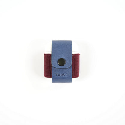 TROVE Pod Pocket: Navy/Tan Leather