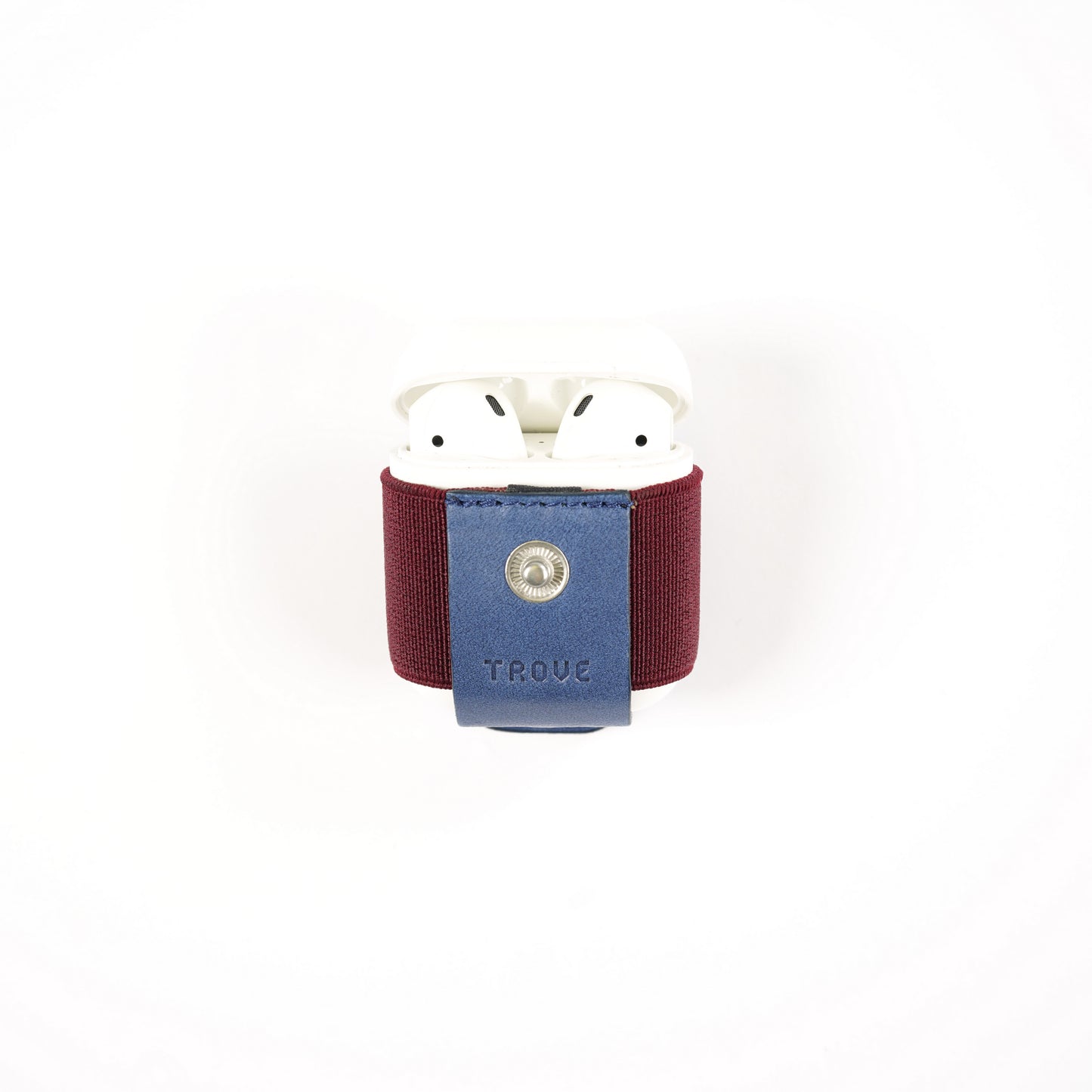 TROVE Pod Pocket: Navy/Tan Leather