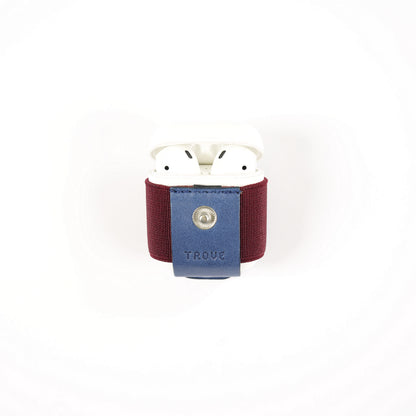 TROVE Pod Pocket: Navy/Tan Leather