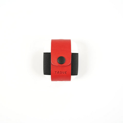 TROVE Pod Pocket: Red/Black Leather