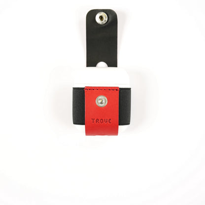 TROVE Pod Pocket: Red/Black Leather