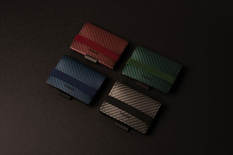 TROVE Cash Wrap: Blue Carbon Fibre