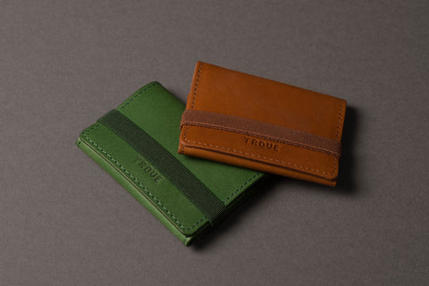TROVE Cash Wrap: Green Leather
